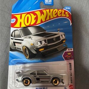 Silver Mazda RX-3 Die-Cast Car - Kids Toy